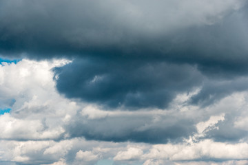 blue sky with white clouds full frame