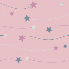 Modern star shapes repeat pattern design