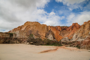 Fototapeta na wymiar Cliffs in Fortaleza CE