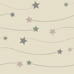 Modern star shapes repeat pattern design