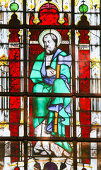 Saint Matthias holding an Axe - Stained Glass