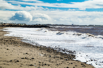 San Buenaventura State Beach at Ventura, California, USA