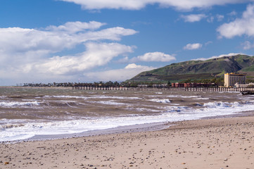 San Buenaventura State Beach at Ventura, California, USA