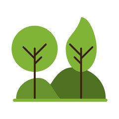 trees in nature symbol
