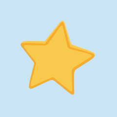 Star. Star Logo Blue background. Vector illustration. EPS 10.