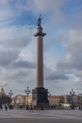 aleksandr column on the palace square
