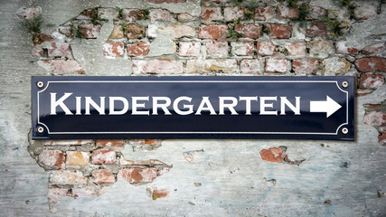 Sign 390 - Kindergarten