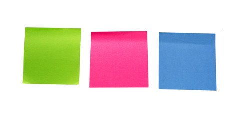 Colorful  blank sticky notes. Memo stick or post note