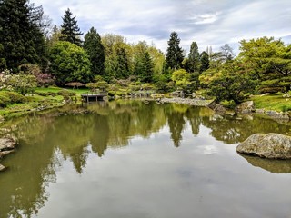 Fototapeta na wymiar Japanese Garden Lake