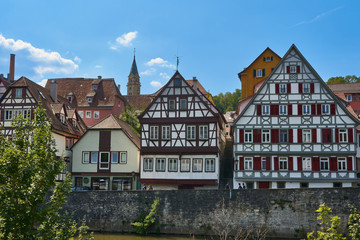 Fototapeta na wymiar The Medieval Village of Schwäbisch Hall, Baden-Wurtemberg, Germany