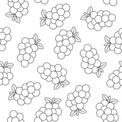 seamless patterm with white grape