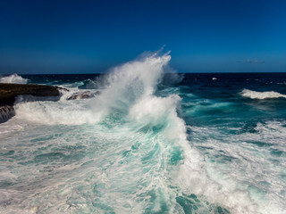  Views around the small Caribbean Island of Curacao