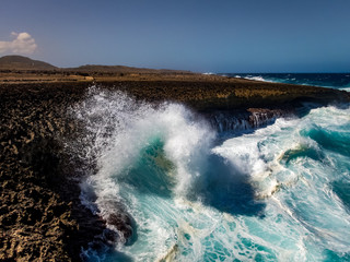   Views around the small Caribbean Island of Curacao