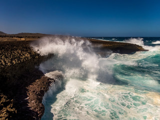   Views around the small Caribbean Island of Curacao