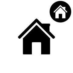 Home  - white vector icon