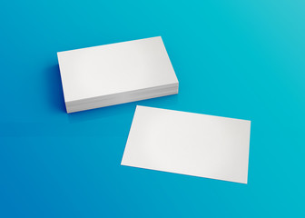 Business card mockup isolated 3d rendering