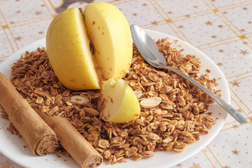 manzana avena canela