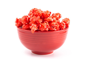Pile of Red Cinnamon Popcorn