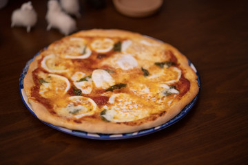 homemade pizza margherita
