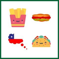 4 sauce icon. Vector illustration sauce set. hot dog and french fries icons for sauce works
