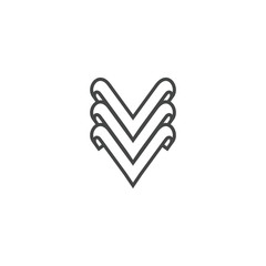 Triple V logo Vector