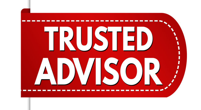 Trusted advisor label or sticker