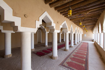vintage mosque in old arab village in Saudi Arabia