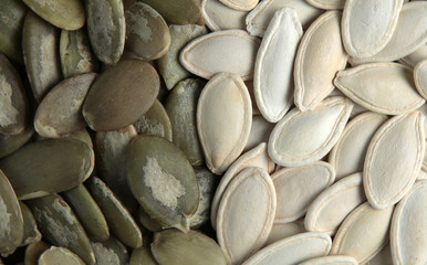 Organic and healthy pumpkin seeds