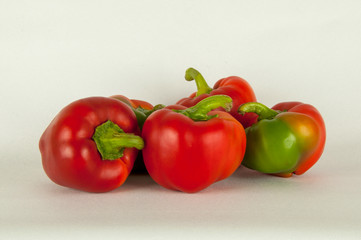 Pimientos rojos y verdes