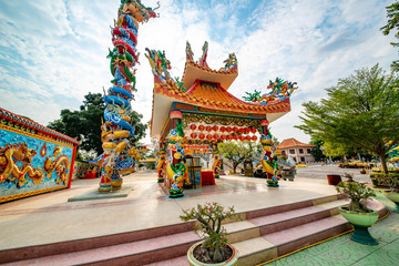 Chinese temple in Kanchanaburi, Thailand
