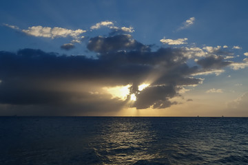 Fototapeta na wymiar Cloudscape over the ocean 