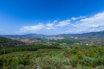 landscape with sky in turkey