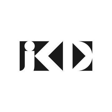 letter J K D vector logo
