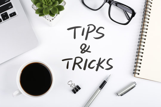 Tips And Tricks Concept On Desktop