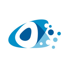 creative number zero logo template, 0 logo