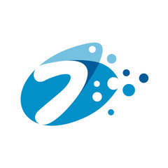 creative number seven logo template, 7 logo