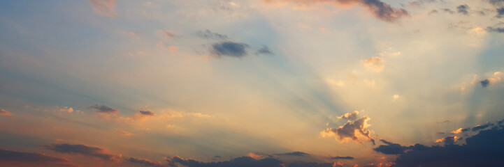 beautiful sunrise and sun ray over mountain