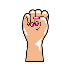 hand in sign power pop art