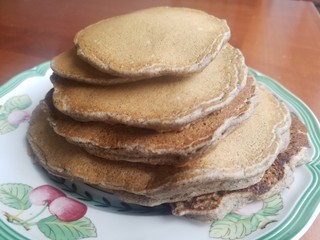 stack of buckwheat pancakes