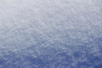 Close-up abstract background of snow texture 