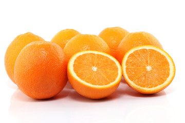 Orange isolated on white background.