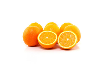 Orange isolated on white background.
