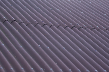 Brown ondulin roof background