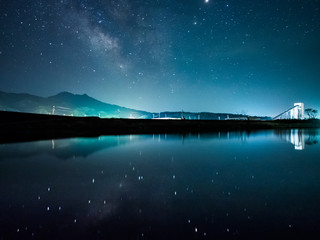 津軽石川と天の川