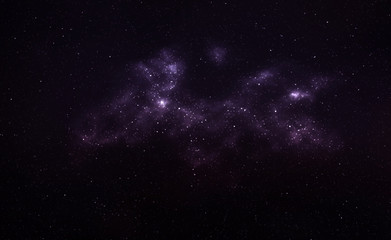 Obraz na płótnie Canvas Deep space stars and nebula, abstract illustration