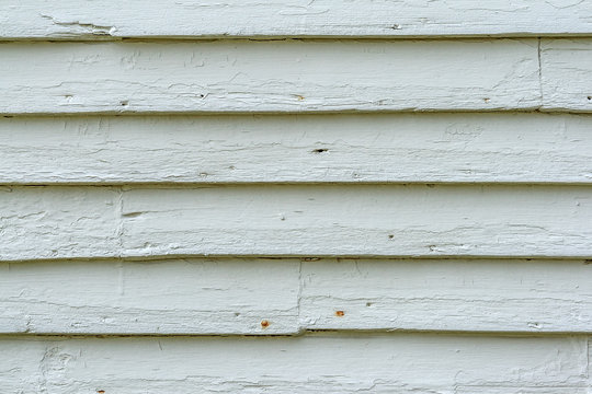 White Clapboard Wall Background
