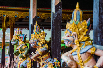 Statues at the Gunung Kawi Sebatu Temple, Ubud, Bali, Indonesia