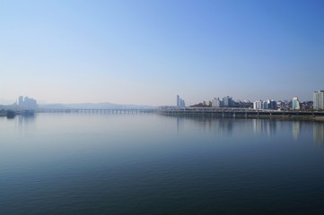 漢江の風景（漢南大橋からの眺望）