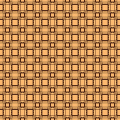 Geometric Pattern With Hand-Drawing Ornament. Vector Super Illustration. For Fabric, Textile. Brown color