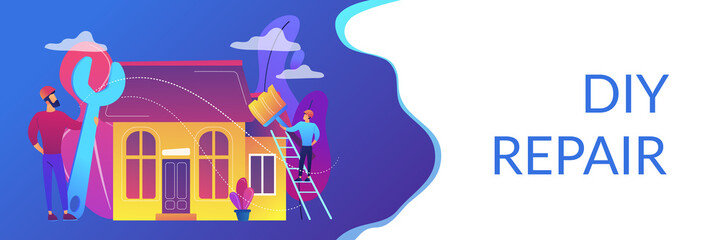 DIY repair concept banner header.